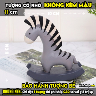 Tượng tô màu, CHÚ NGỰA THÀNH TROY size L, thạch cao trắng (Không kèm màu), luyện vẽ, decor