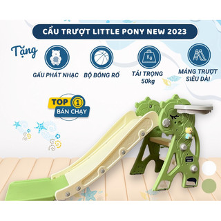 Cầu trượt cho bé mẫu mới - Cầu tuột 3in1 giá rẻ chất lượng cao, các hình thú siêu yêu tặng kèm phụ kiện