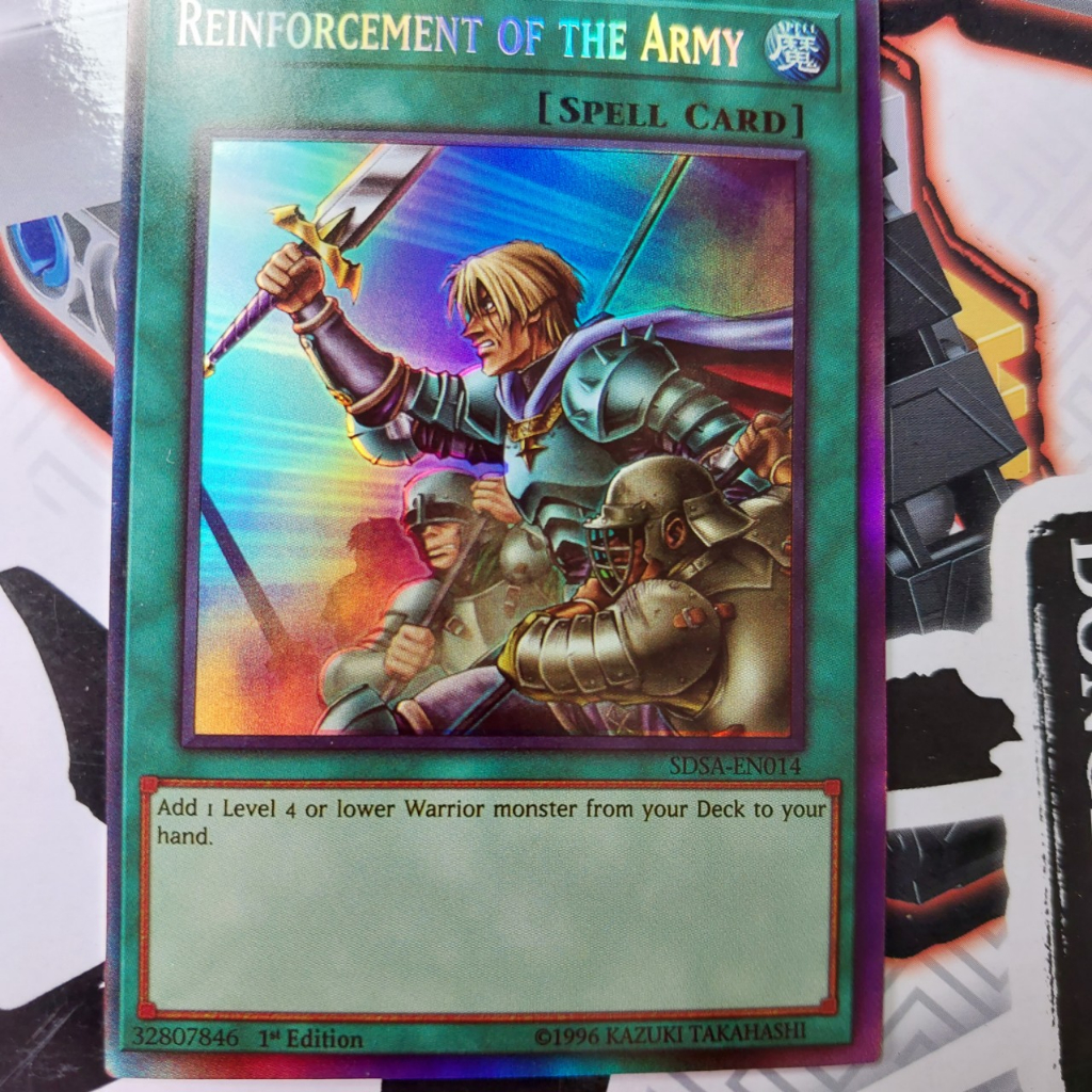 Thẻ REINFORCEMENT OF THE ARMY 32807846 ma thuật hiệu ứng holo 1458 D13 64