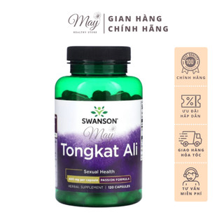 Viên Uống Hỗ Trợ Tăng Cường Sinh Lý Nam Giới Swanson Tongkat Ali 400mg (Lọ 120 Viên)