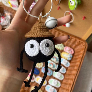 [Crochet] Móc khoá con bồ hóng bằng len, đan móc thủ công (Anime Vùng Đất Linh Hồn)