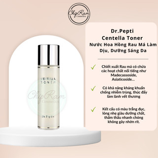 Nước hoa hồng dưỡng da căng bóng dr.pepti centella toner 180ml