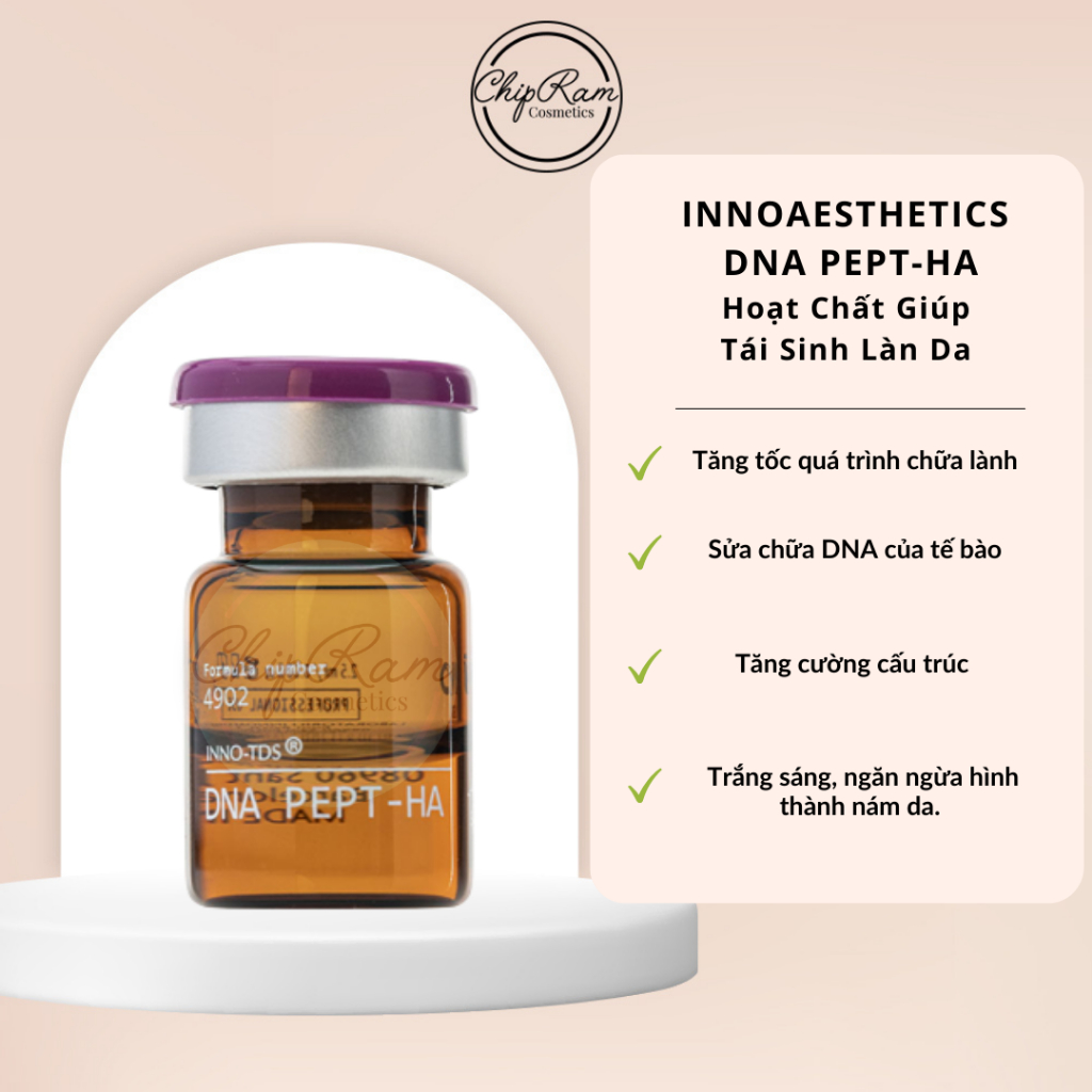 Hoạt Chất Giúp Tái Sinh Làn Da Innoaesthetics INNO TDS DNA PEPT-HA Phục Hồi Sửa Chữa Tăng Đàn Hồi Trắng Da