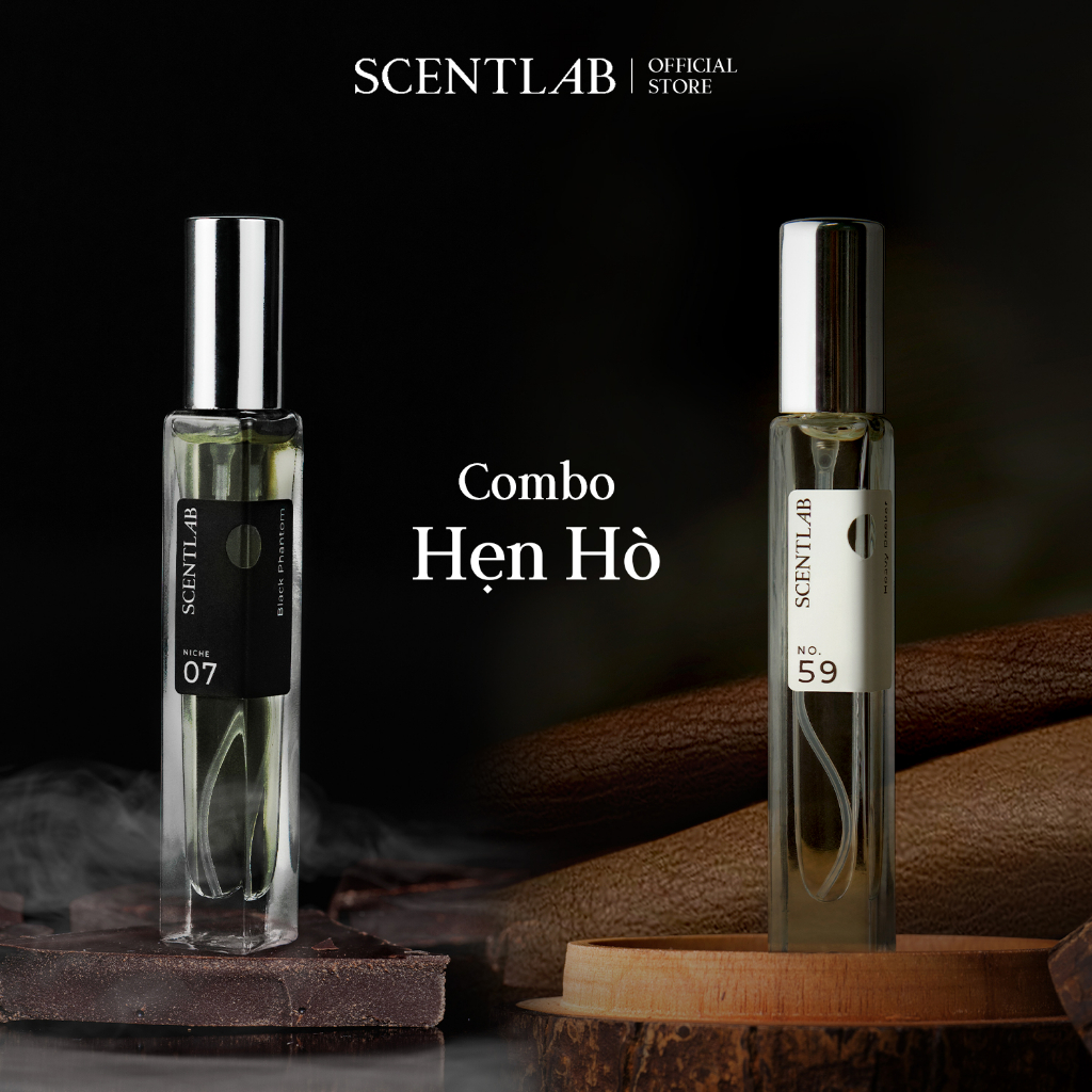 Combo nước hoa mini nam nữ SCENTLAB mùi hương hẹn hò khiêu khích, tinh dầu thơm lâu lưu lương 8h mini 10ml quyến rũ