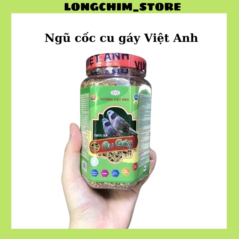 Hạt ngũ cốc chim cu gáy Vương việt anh loại hộp cứng 350g hạt ngũ cốc tổng hợp