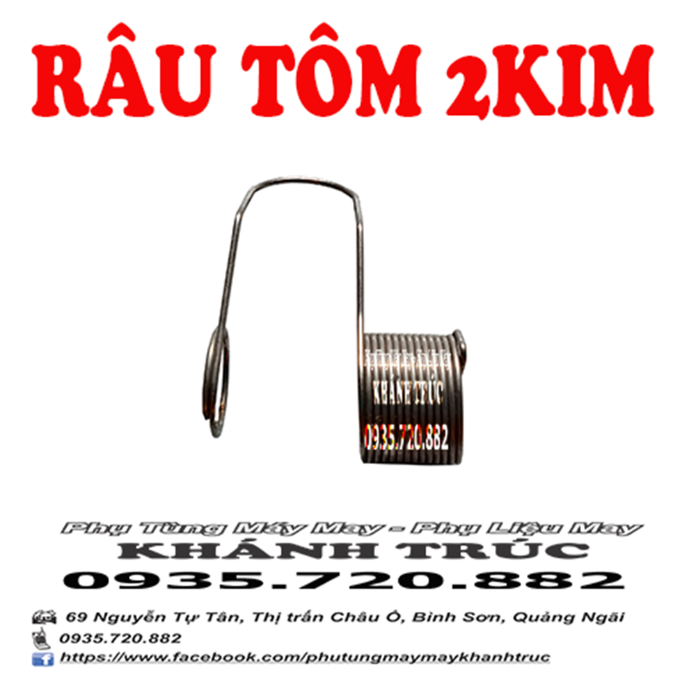 Râu Tôm máy 2 kim loại TỐT máy may  công nghiệp 2kim