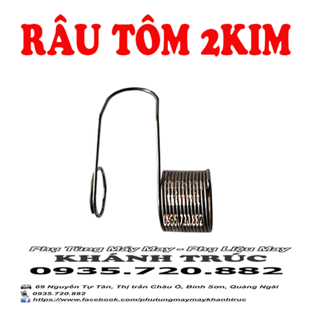 Râu Tôm máy 2 kim loại TỐT máy may  công nghiệp 2kim