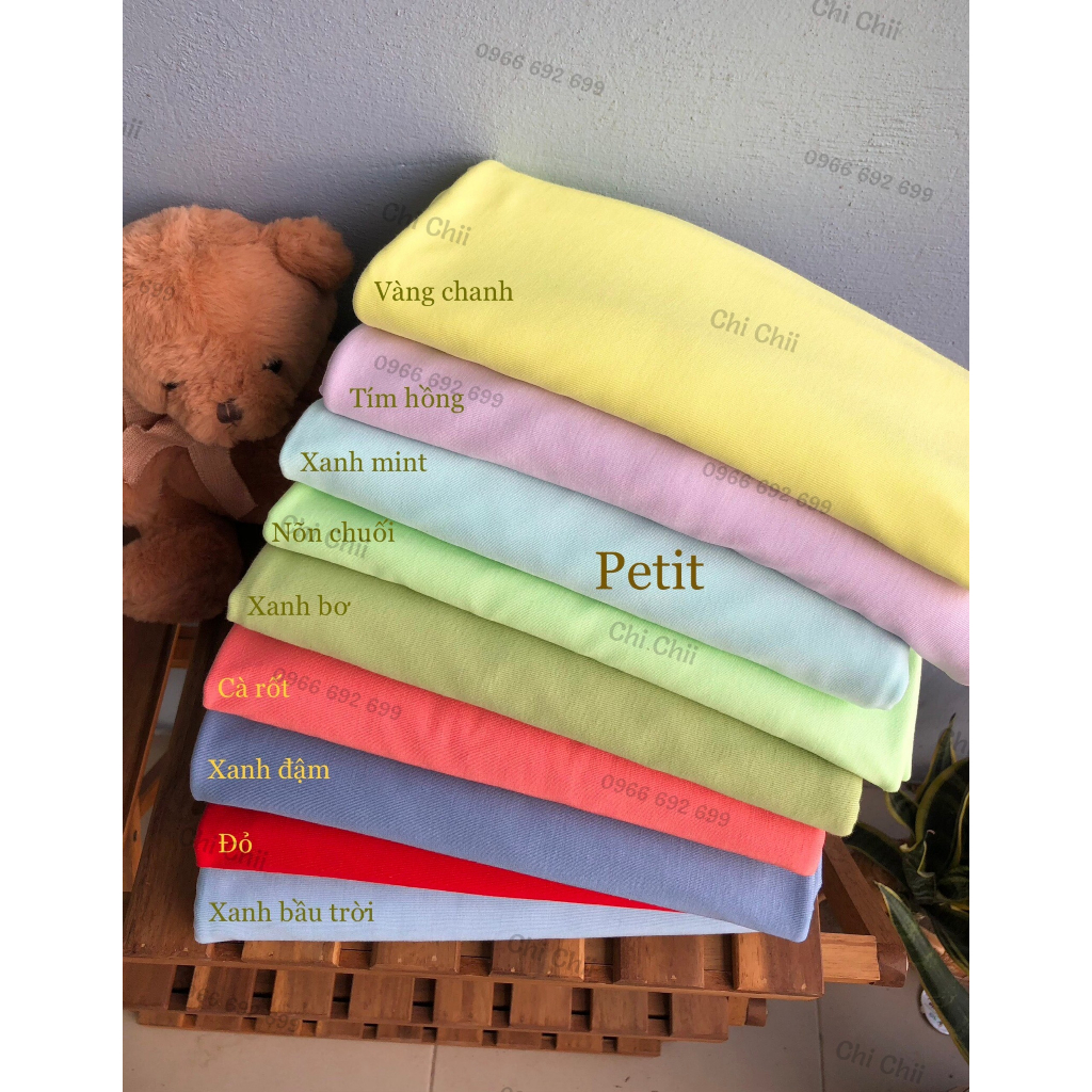 Vải Petit, Vải Sợi Tre Hàng Cao Cấp Chất Mềm, Mượt - Chuẩn Hãng Sơ Sinh
