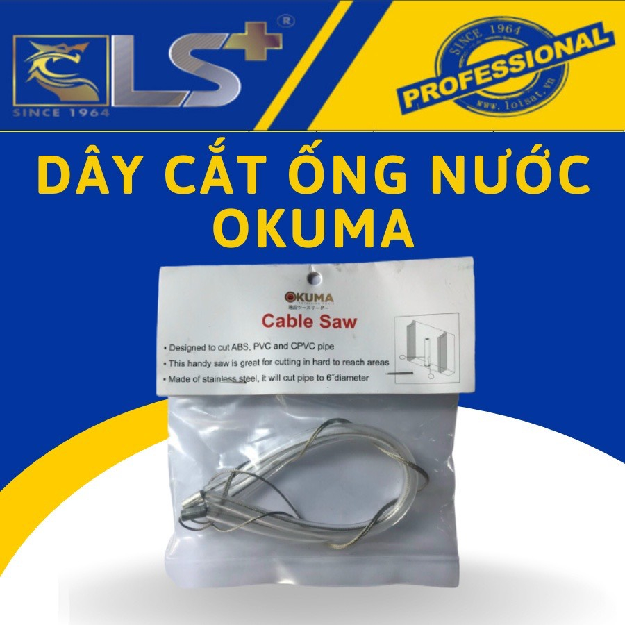 DÂY CẮT ỐNG NƯỚC NHỰA ABS, PVC, CPVC ĐẾN Ø150MM