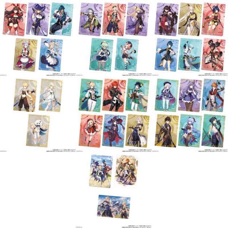 Card wafer wf  genshin impact vol 1 gi có sẵn