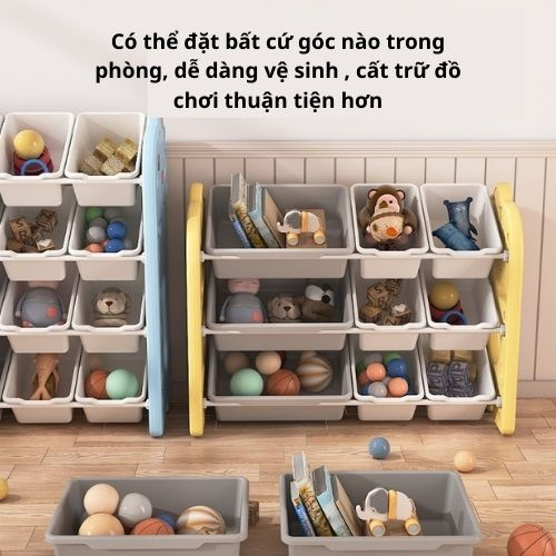 Kệ đựng đồ chơi sách vở quần áo cho bé kệ montessori kệ đa năng trang trí phòng học phòng ngủ