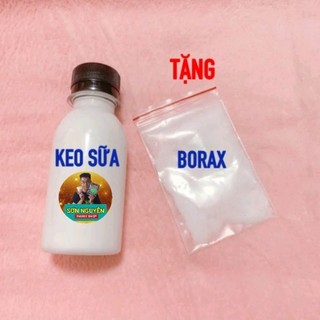 Chai keo sữa atm 100ml đóng chai - tặng 20gram borax - nguyên liệu làm slime