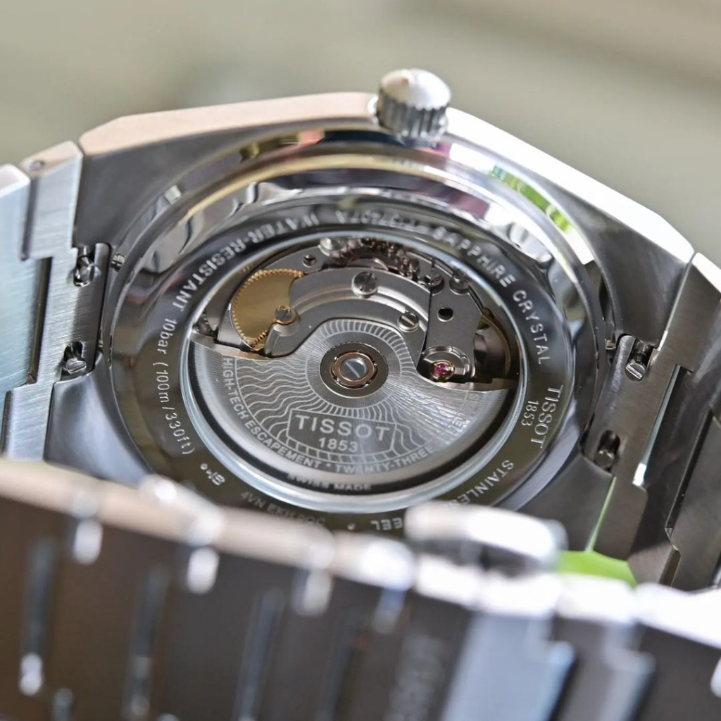 Đồng hồ chính hãng nam Tissot Prx Green - T137.407.11.091.00- Máy cơ tự động Thụy Sĩ - Kính Sapphire