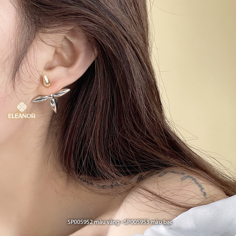 Bông tai nữ chuôi bạc 925 Eleanor Accessories thiết kế cá tính phụ kiện trang sức 5952