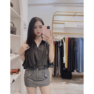 ÁO SƠ MI BALO CROPTOP