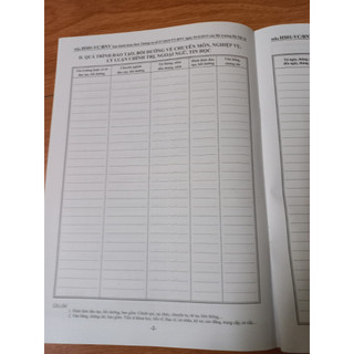 10 quyển LÝ LỊCH VIÊN CHỨC (Thông tư số 07/2019/TT-BNV)