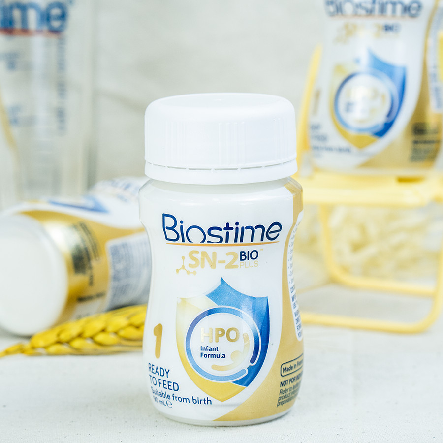 Sữa Nước Biostime ® SN-2 BIO PLUS HPO sữa công thức cho trẻ sơ sinh trẻ nhỏ tăng cường hệ miễn dịch cho trẻ  90ml