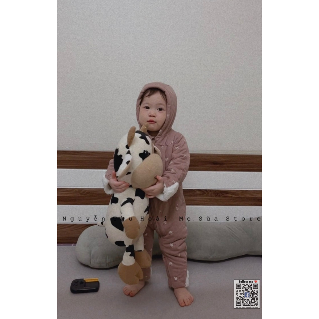 Body ủ lấm lót lông hiệu HM cho bé, body ủ HM xuất dư cho bé 3-11kg