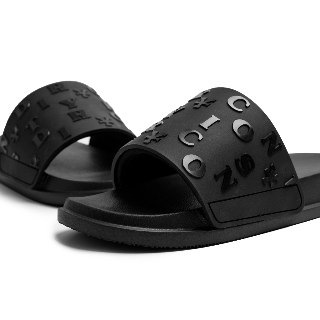Dép DirtyCoins Print Slides - Black