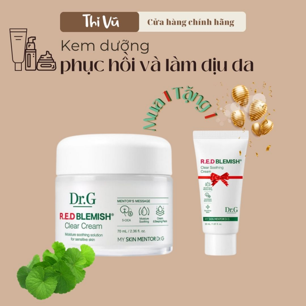 Kem dưỡng Dr.G R.E.D Blemish Clear Soothing Cream 70ml - Thi Vũ