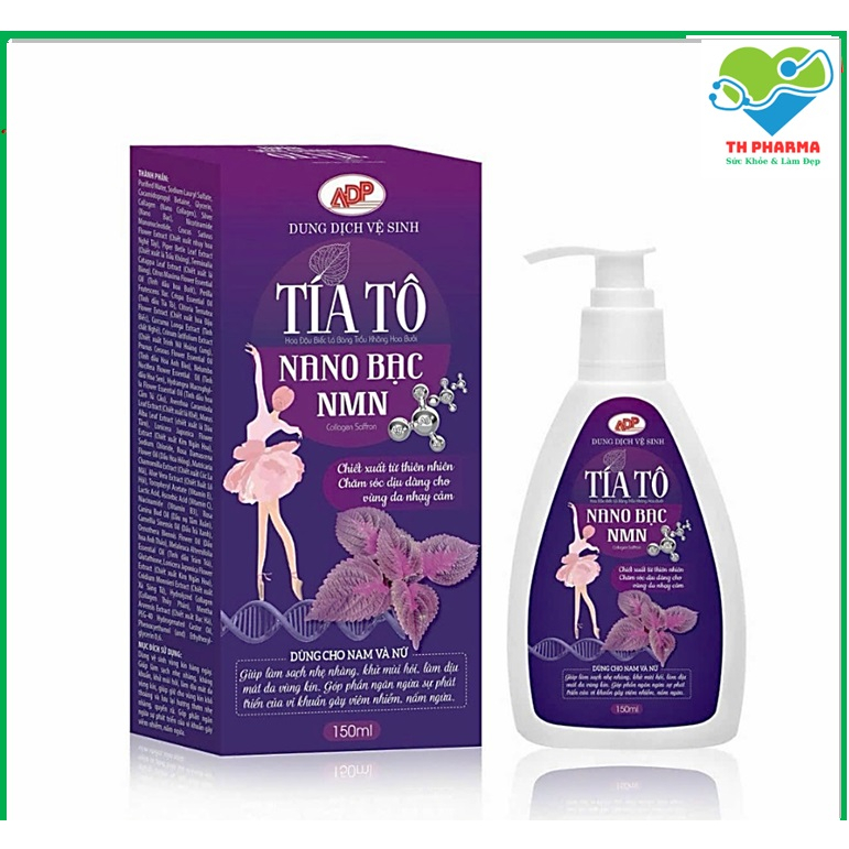 Dung Dịch Vệ Sinh Tía Tô Collagen Giúp Vệ Sinh Vùng Kín hàng ngày, Làm Sạch, Kháng Khuẩn Dịu Mát Vùng Kín  Lọ 150ml