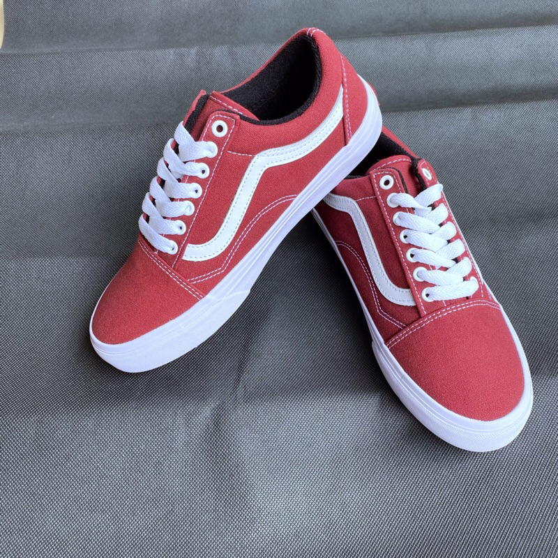 Giày OLD SKOOL đỏ đô