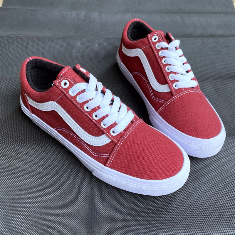 Giày OLD SKOOL đỏ đô