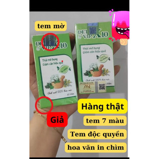 Detox x10 chính hãng Thái Lan, giãm mỡ bụng hiệu quả, 1 hộp 55 viên