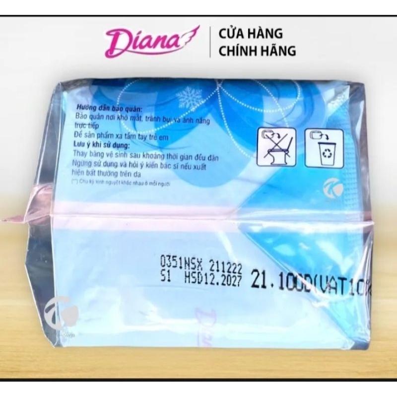 🏰HCM 🏰 Lốc 6 gói băng vệ sinh Diana hàng ngày cool fresh 20+2 miếng /1 gói