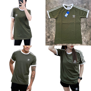 | VIDEO ẢNH THẬT | Áo thun adida|| s xanh rêu from nam nữ Sẵn Hàng