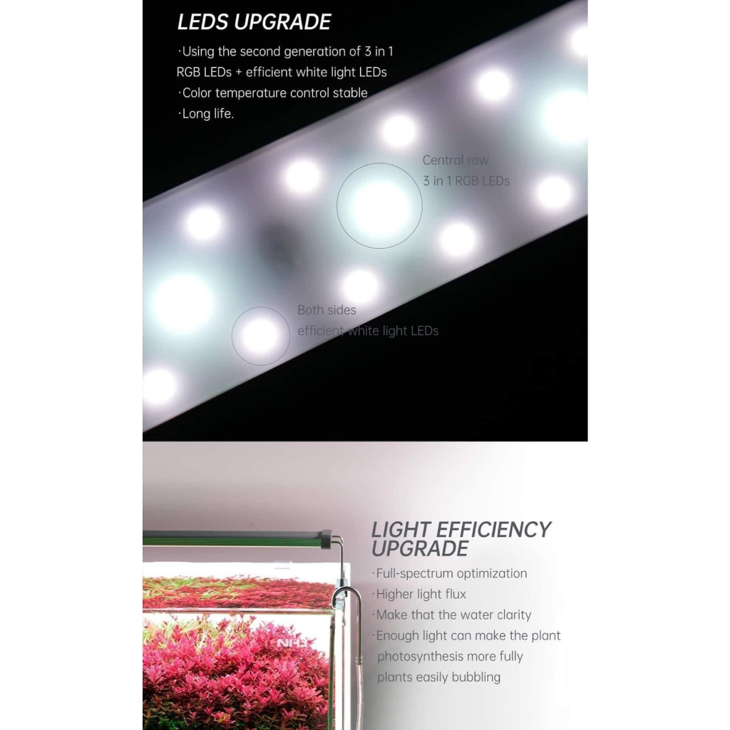 ĐènLed Chihiros B Series | Chỉnh APP | Điểm LED RGB | Bảo hành 6 tháng, phân khúc đèn giá rẻ cho hồ cá, thủy sinh