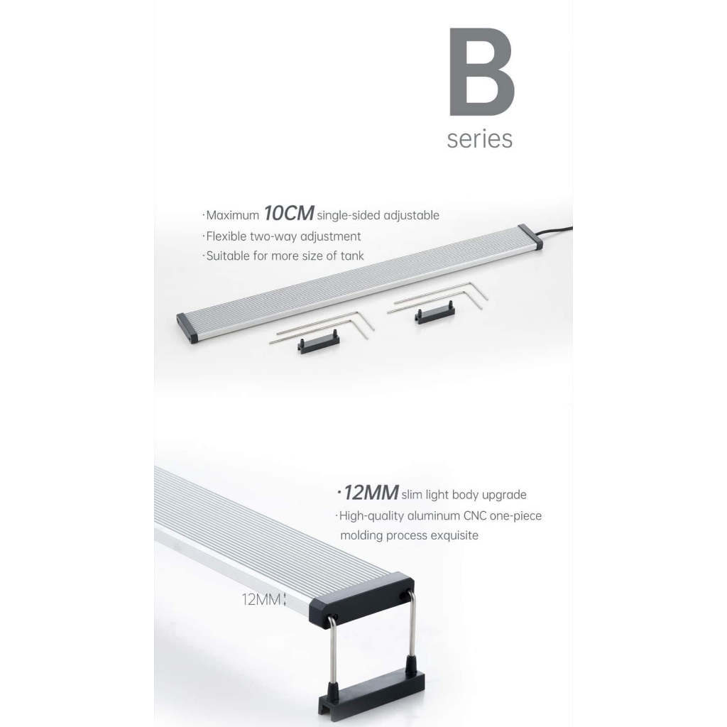 ĐènLed Chihiros B Series | Chỉnh APP | Điểm LED RGB | Bảo hành 6 tháng, phân khúc đèn giá rẻ cho hồ cá, thủy sinh