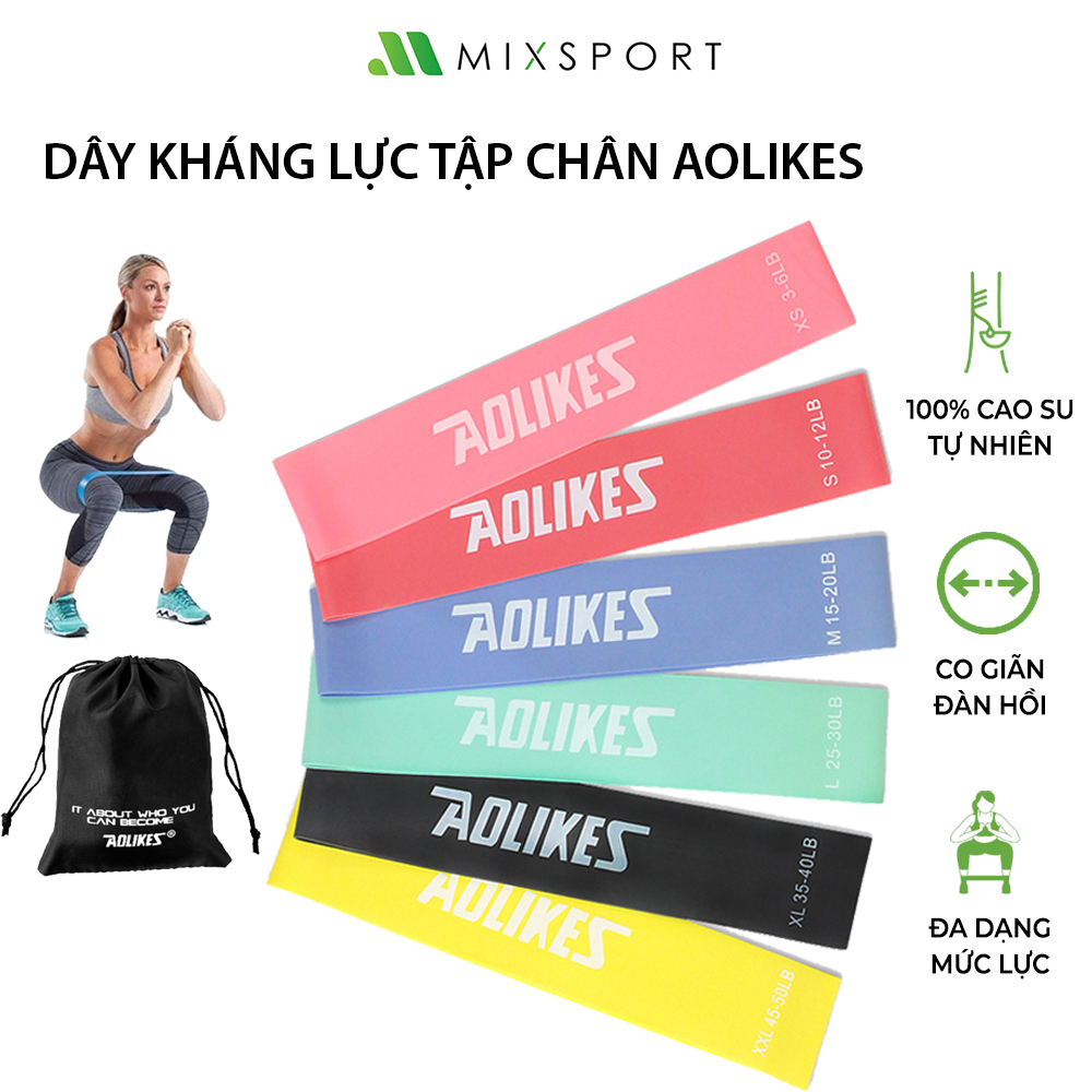 Dây Kháng Lực Tập Chân Đá Bóng AOLIKES Bổ Trợ Các Bài Tập Tăng Lực Sút Cổ Chân DKL04