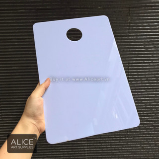 Palette Trắng 20x30cm - Khay Pha Màu Nhựa Hình Chữ Nhật