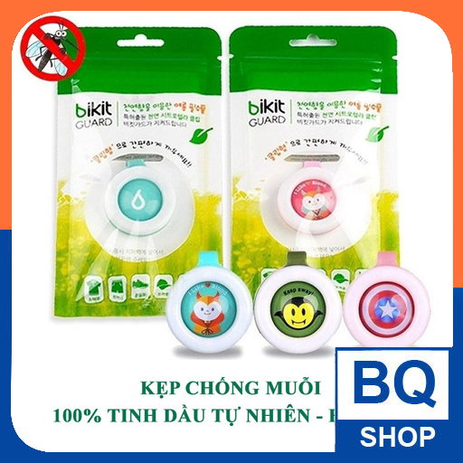 Kẹp đuổi muỗi Bikit cho bé chiết xuất 100% tinh dầu chanh sả tự nhiên BQSHOP