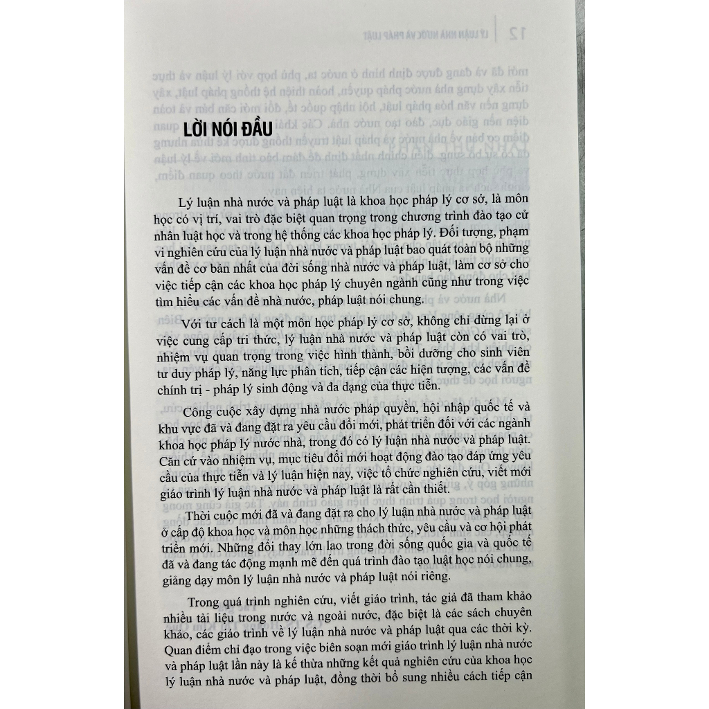 Sách - Giáo trình Lý luận nhà nước và pháp luật