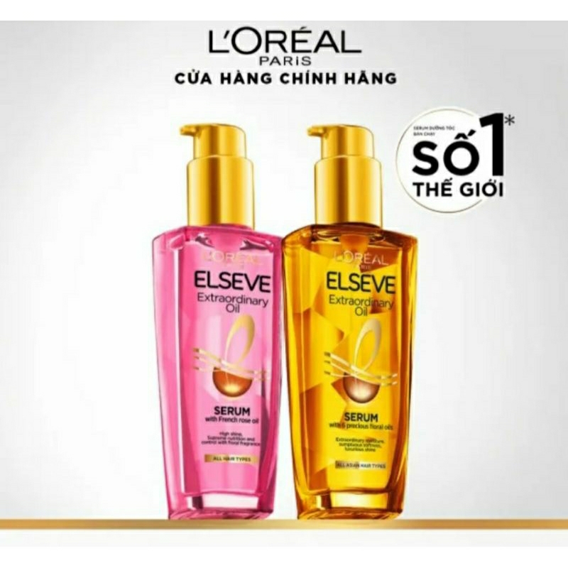 Dầu dưỡng tóc Chiết Xuất các loại Hoa L’Oréal Paris Elseve Extraordinary Oil Serum 30ml