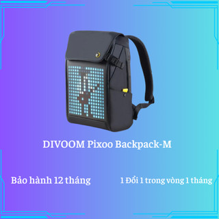 Balo divoom pixoo backpack-m, có hiển thị màn hình led, ngăn chứa laptop 15inch