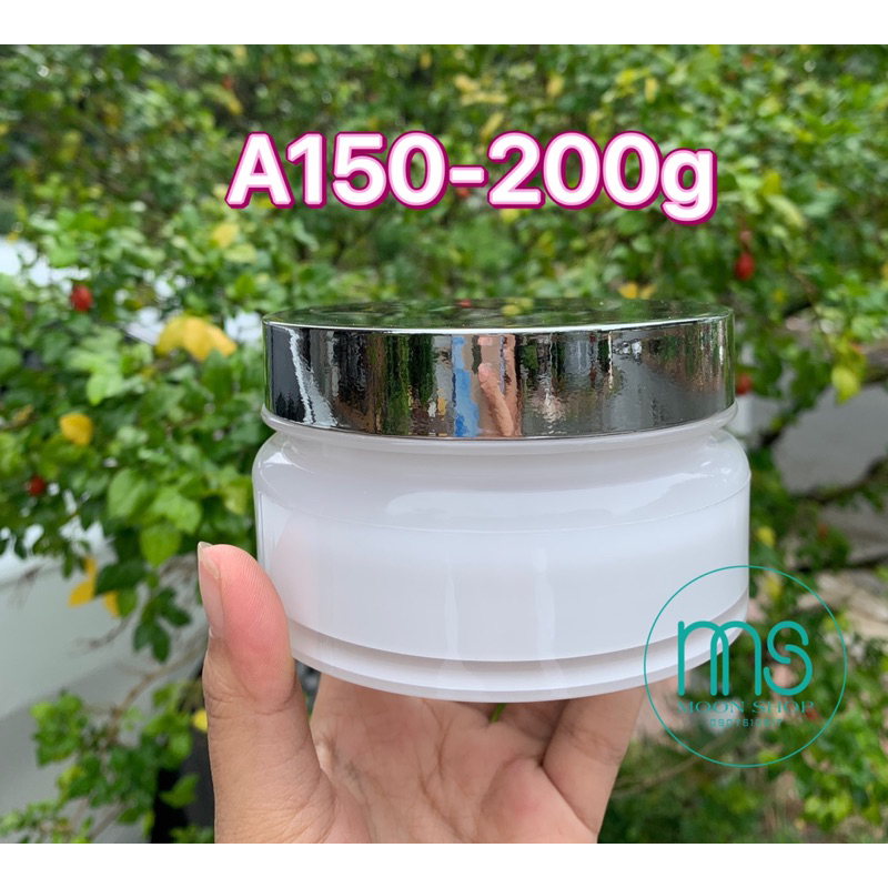 Hủ nhựa A150-200g cao cấp nắp xi bạc đựng kem