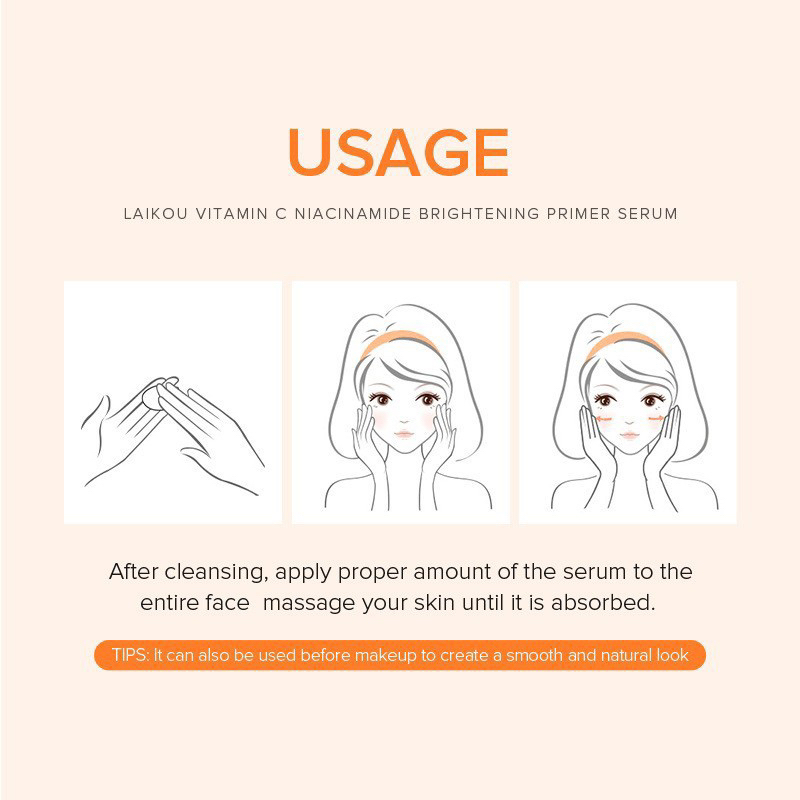 Chai To 100ml Serum Laikou Vitamin C, Niacinamide Dưỡng Trắng Da, Làm Đều Màu Da, Giảm Thâm Sạm
