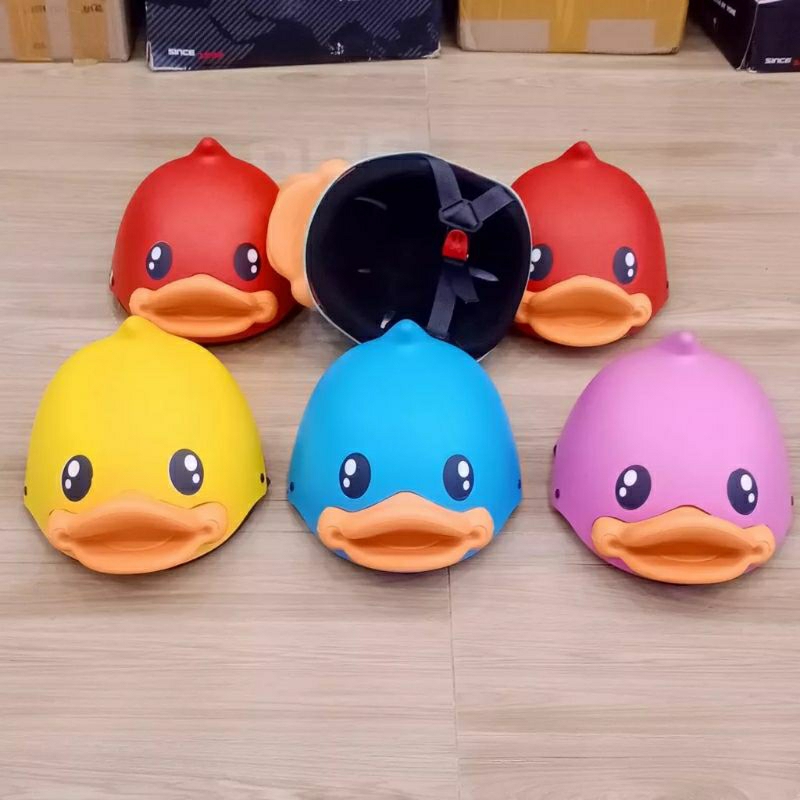 🏰 HCM 🏰 Mũ bảo hiểm cho bé kiểu dáng con vịt vàng đáng yêu, siêu cute, cho trẻ em từ 2 đến 6 tuổi