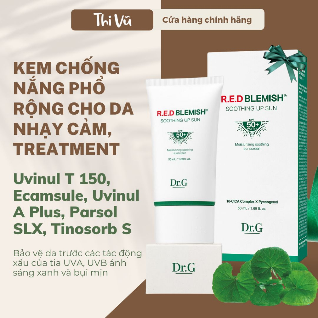 Kem Chống Nắng Dưỡng Sáng Da Dr.G Brightening Up Sun+ SPF50+ PA+++ 50ml - Thi Vũ