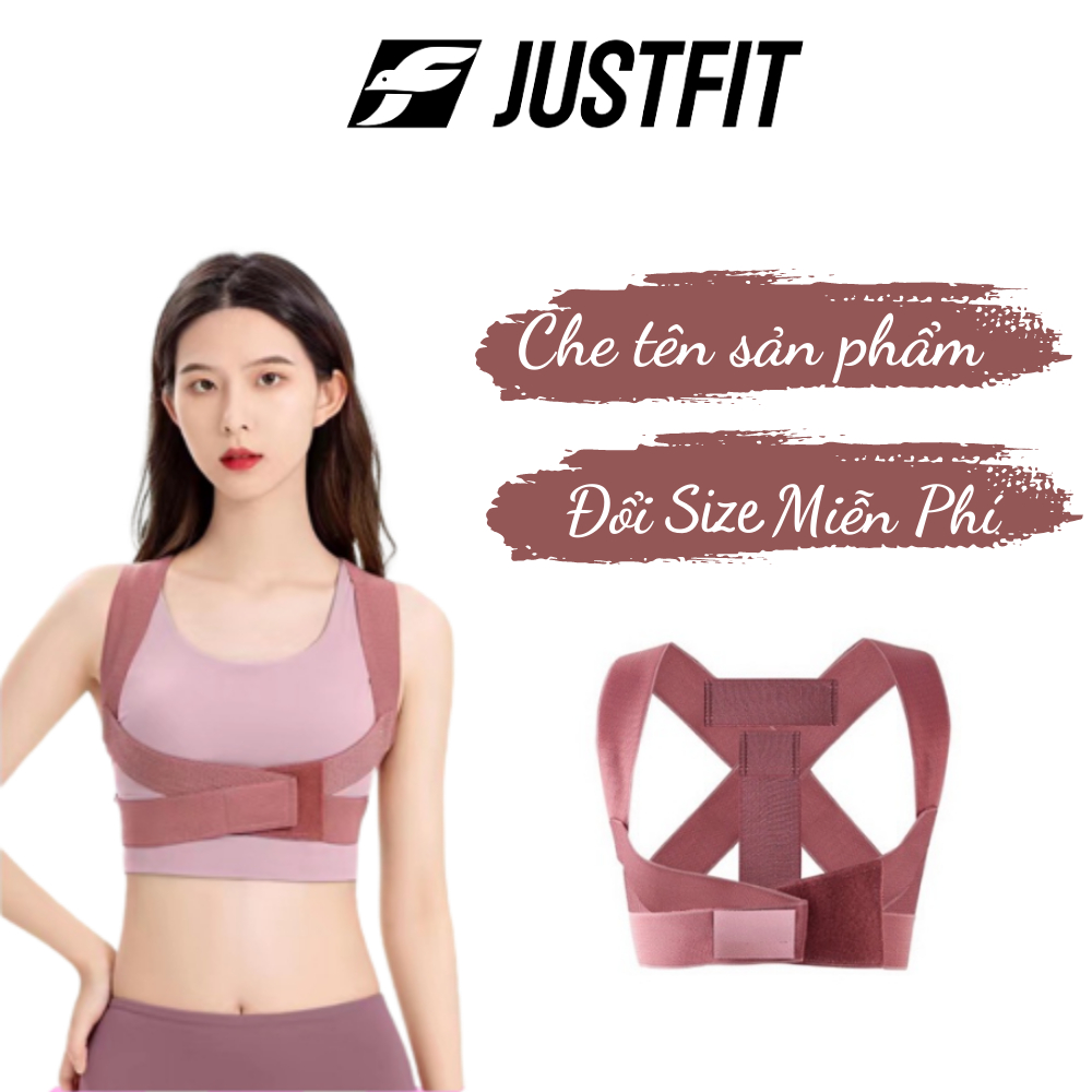 Đai đeo chống gù lưng nữ JUSTFIT bảo vệ vòng 1, nâng đỡ ngực khi tập gym, yoga, tập thể dục