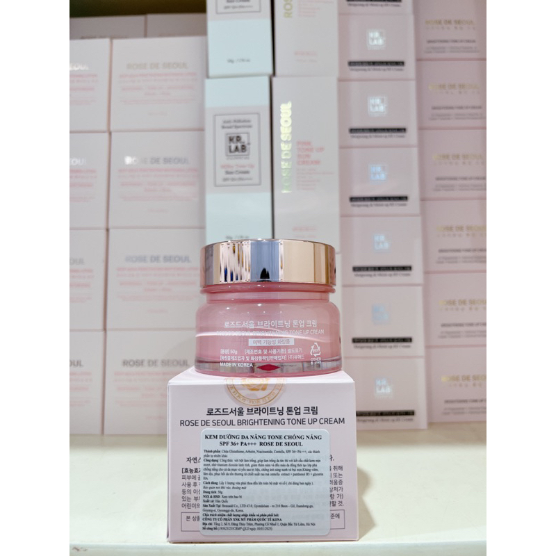 Kem ngày rose de seoul hạn 12-2025 lọ 50g dưỡng trắng chống nắng
