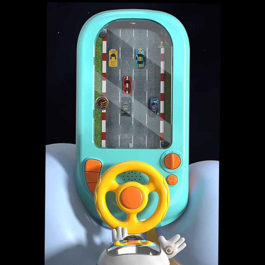 Ô tô đồ chơi đường đua xe có màn hình chuyển động cho bé điều khiển vô lăng như thật.