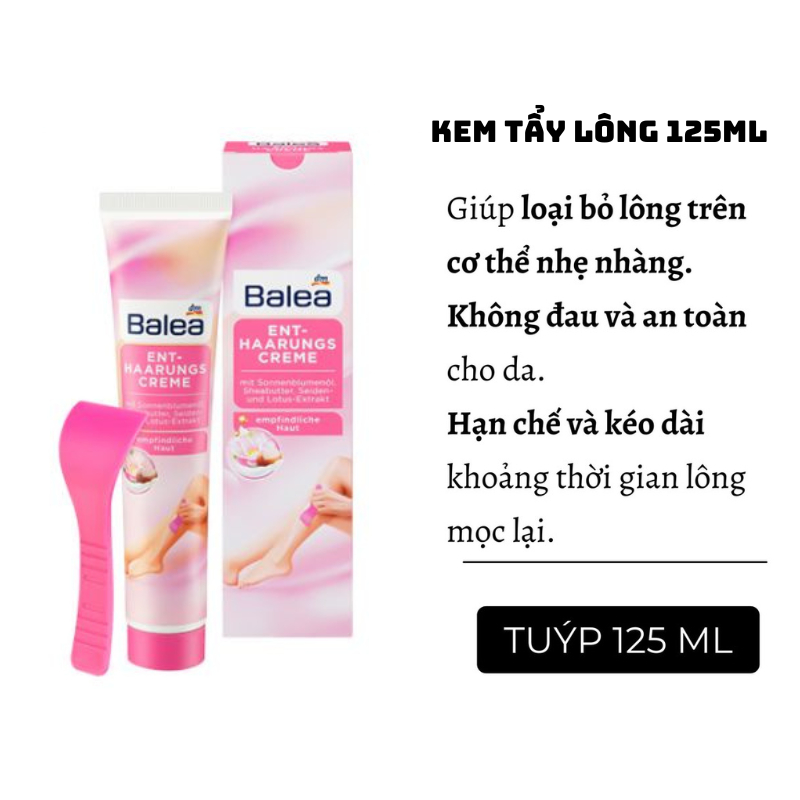 Bọt cạo lông Balea, Peach Rose, Kem tẩy lông Balea, kem dưỡng sau wax ức chế mọc lông  Nội Địa Đức