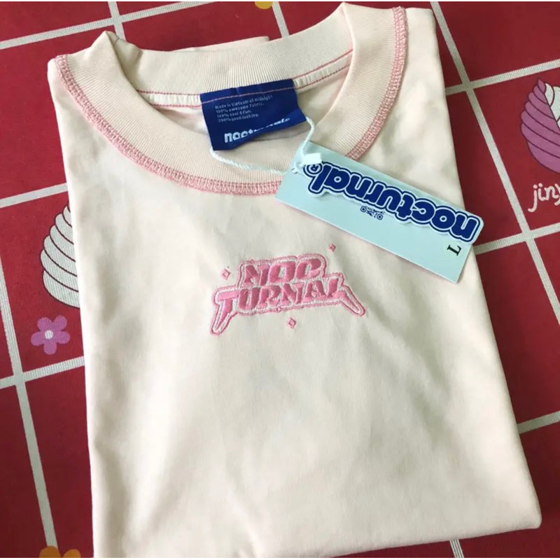 Áo thun baby tee hồng NOC