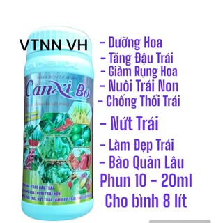 Canxi bo cao cấp - canxi bo phân bón lá dưỡng hoa, tăng đậu trái - chai 500ml