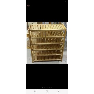 Kệ dép gỗ 6 tầng 100cm