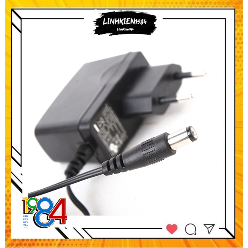 Nguồn Adapter 9v 1a - chân to 5.5m cho bộ phát wifi tplink, tenda…